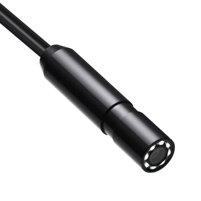 Endoskopkamera med ljus, 1920P HD-boroskop för Android och iOS, inspektionskamera med 8 LED-lampor och 5 m halvstyv kabel, 2X zoom, IP67 vattentät ormskopkamera för bil, VVS