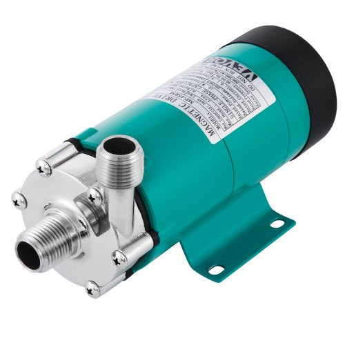 Magnetisk ölpump med mat MP-15RP brunnspump i rostfritt stål, magnetiskt driven bryggölspump med högtemperaturmagnetisk bryggölspump