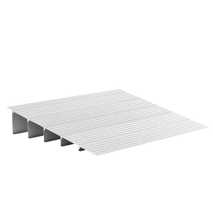 Door Threshold Ramp, 138 mm Rise, Aluminum Alloy Threshold Ramp Rated 363 kg Load Capacity, Handicap Ramps for Home Steps for Wheelchair, Scooters, Power Chairs, Walkers, Bicycle, Tricycle