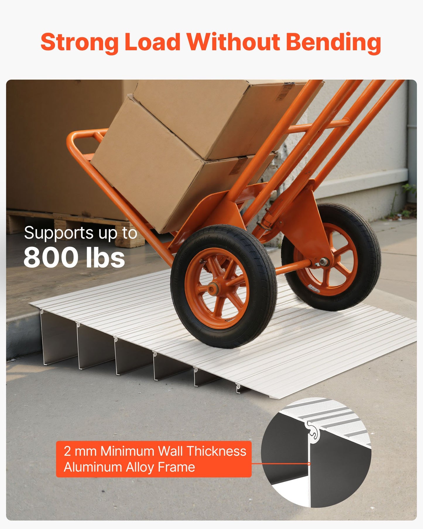 Tröskelramp 138 mm Tröskelramp för rullstol, viktklass 363 kg