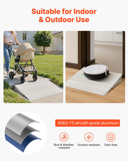 Tröskelramp 138 mm Tröskelramp för rullstol, viktklass 363 kg