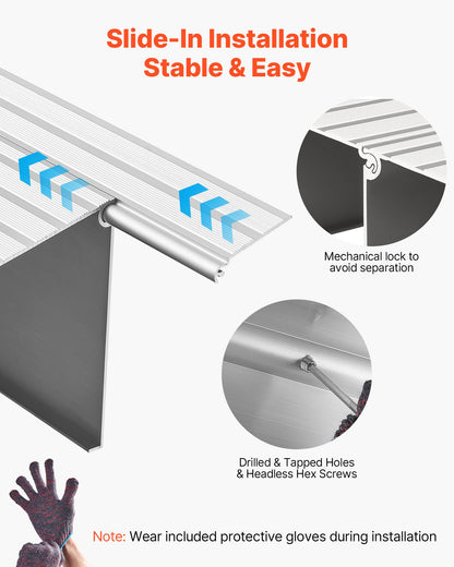 Tröskelramp 138 mm Tröskelramp för rullstol, viktklass 363 kg
