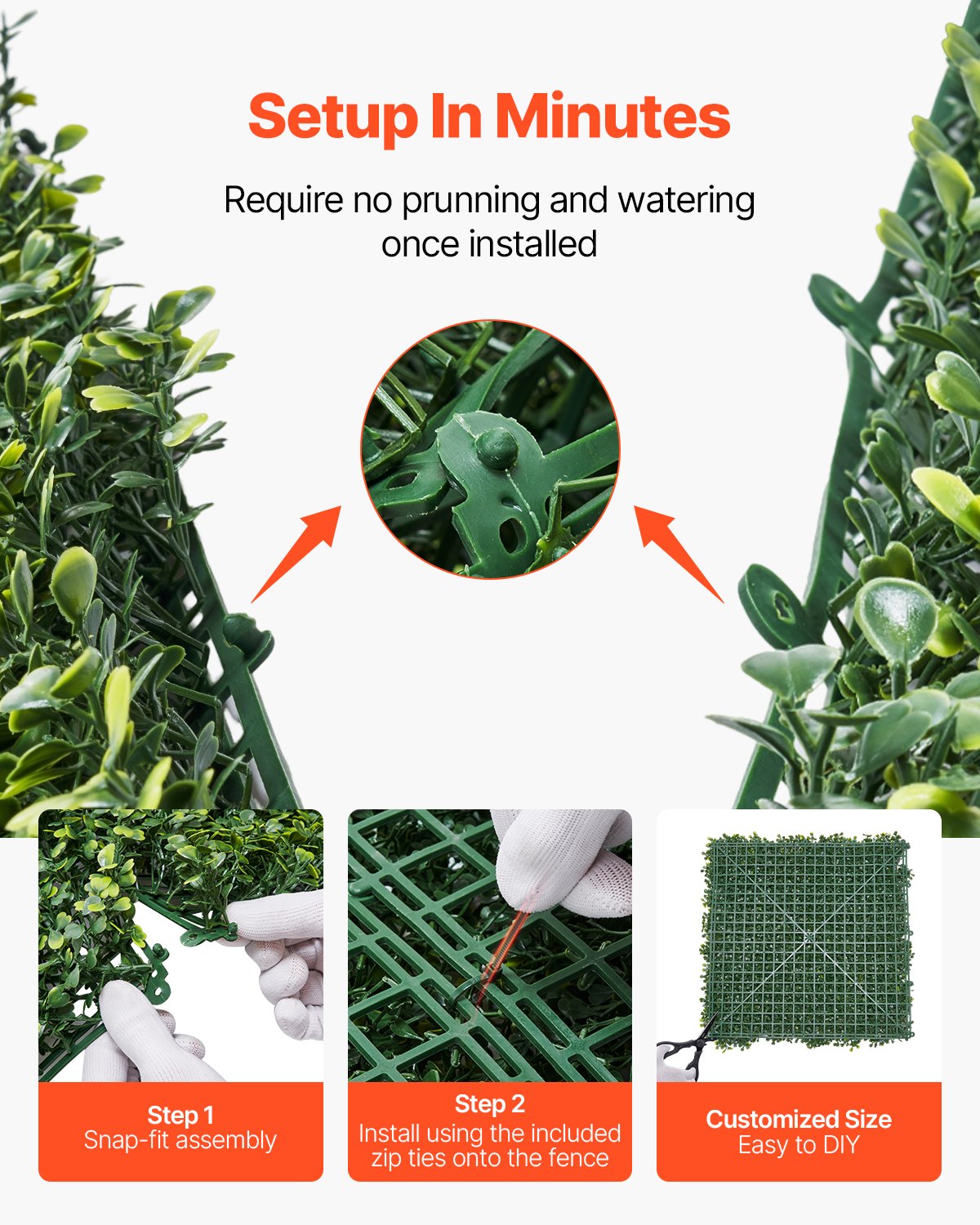 Konstgräsväggpaneler, 40 x 120 tum, Milan Grass Greenery Buxbompanel för inomhus- och utomhusgröndekor och murgröna, avskild bakgrund, häckskärm för trädgård