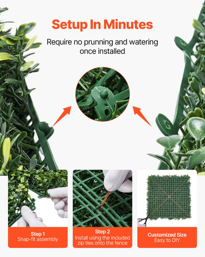 Artificial Grass Wall Panels, 60 x 120 inch, Milan Grass Greenery Boxwood Panel for Indoor Outdoor Green Decor & Ivy Fence Covering, Privacy Backdrop Wall Hedge Screen for Garden