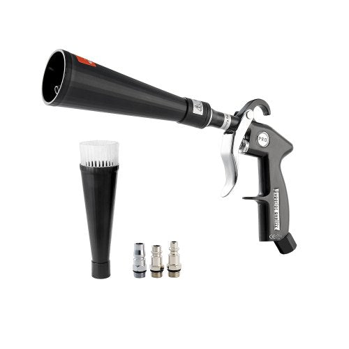 Car Cleaning Gun, 6-9.2 Bar High-Pressure Air Blow Gun with 2 Set Nozzles, 360° Rotating Nozzle for Complete Cleaning, Quickly Blasts Dirt and Dust from Surface, Work with 1/4 NPT Air Compressor