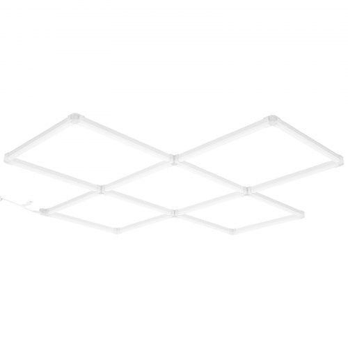 LED Garage Lights 22000LM, 6500K 5 Grid Systems Square Garage Ceiling Lights, DIY Cool White Car Detailing Garage Lighting Super Bright Shop Light for Basement Warehouse Auto Beauty Workshop