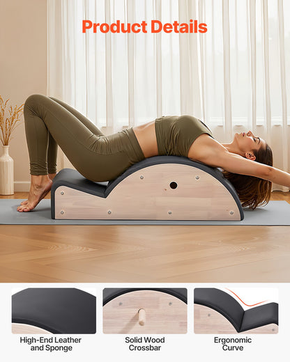 Pilates ryggkorrigerare, hemmagym, yoga, pilatestillbehör, gummiträningsverktyg, bågträningsutrustning för kroppsövningar, för ryggradsövningar, balans, stärkande av bål och stretching
