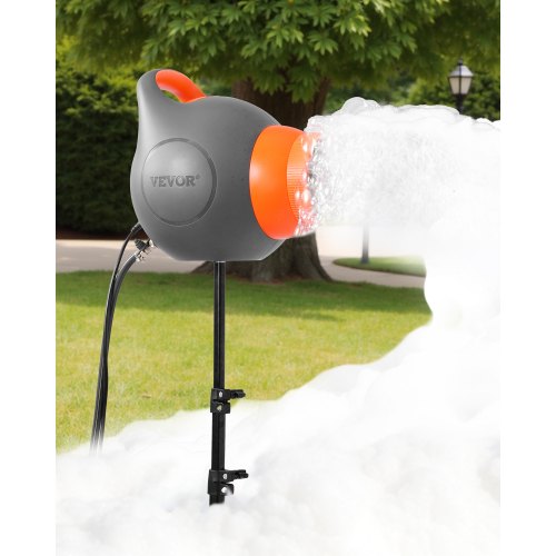 Foam Machine, 115 W Party Foam Cannon, Portable Foam Maker with a Tripod Stand, Powerful Foam Party Machine, for Backyard, Pool, Outdoor Events, Birthdays, Celebrations and Party, Grey & Orange
