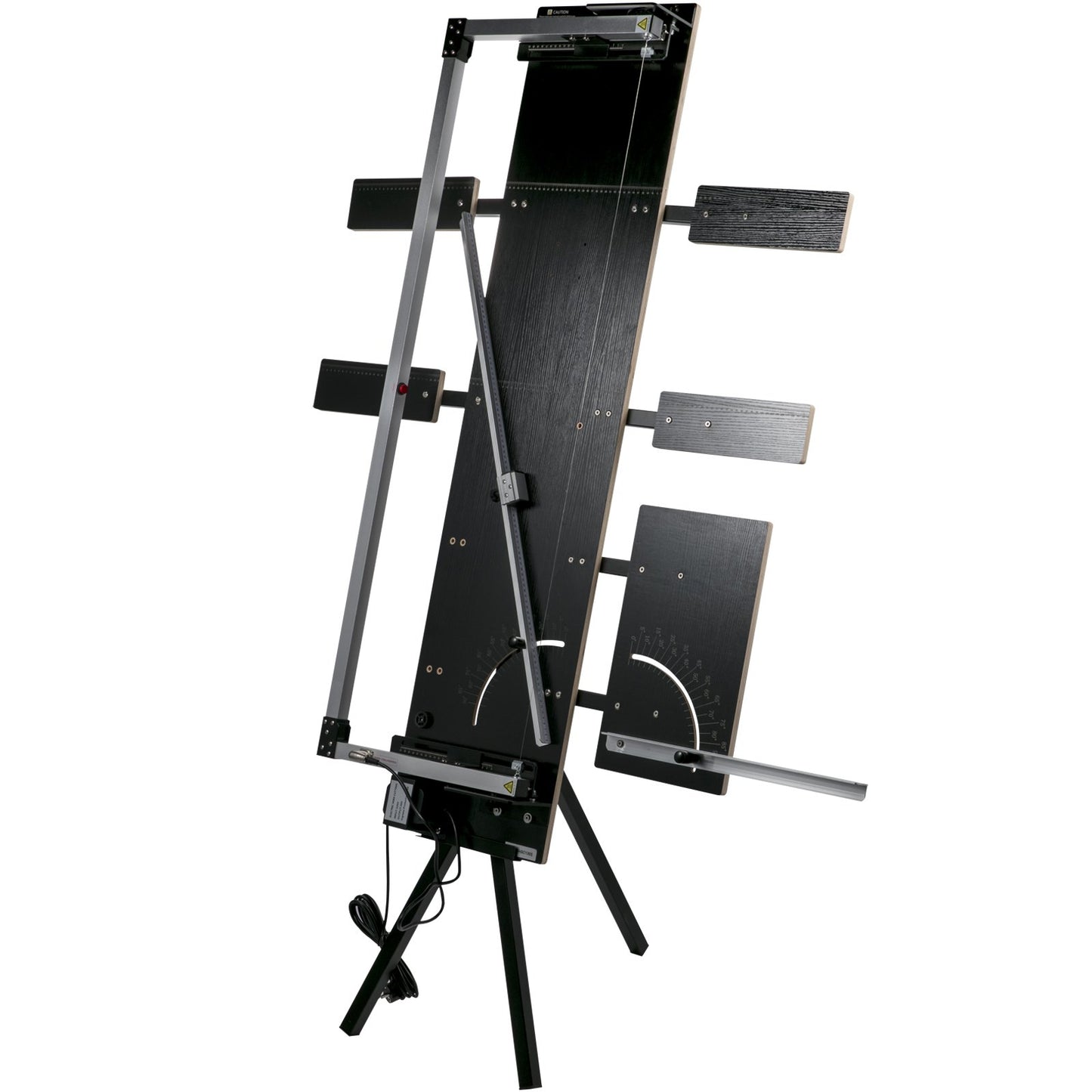 Frigolitskärmaskin 42 cm max. skärtjocklek Skumskärare 115 cm max. längd Varmtrådsskumskärare 0-90° frigolitskärare Sex värmetrådar med stativ Sidoplatta för skärning av skum Pearl Cott