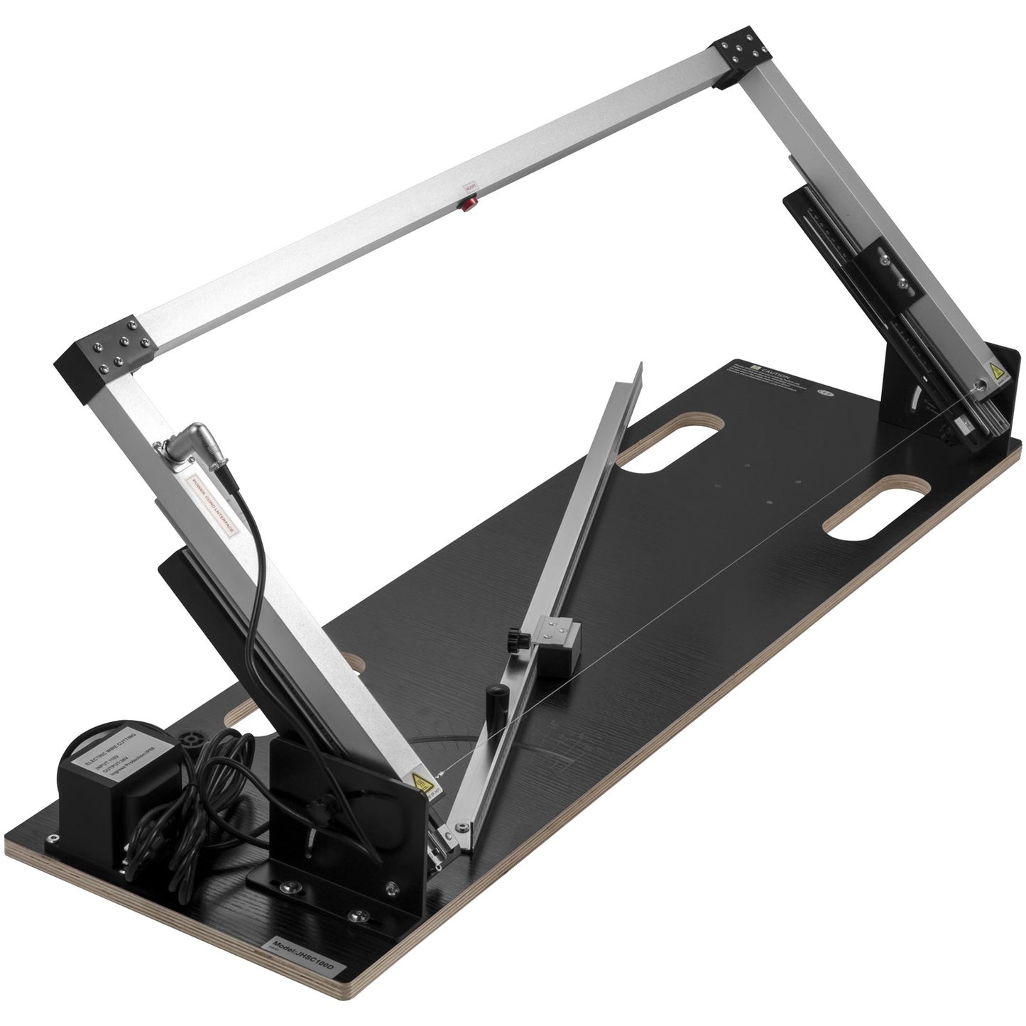 Bordsmaskin för frigolit 42 cm max. skärtjocklek Skumskärare 112 cm max. skärlängd Skumskärare med het tråd 0-90° frigolitskärare med sex värmetrådar för skärning av skum i pärlbomull