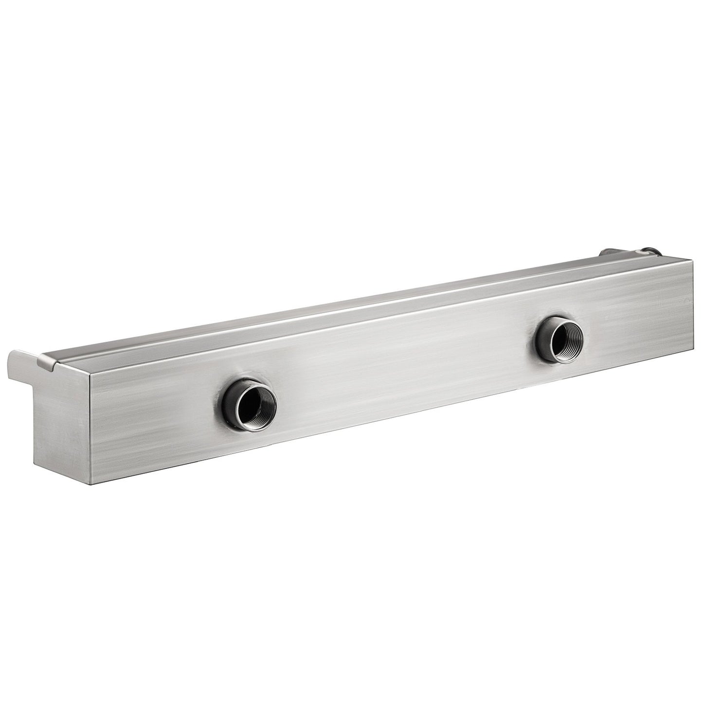 Rektangulär fontän för vattenfall och pool med LED-remsa 60 x 11,5 x 8 cm/23,6" x 4,5" x 3,1"