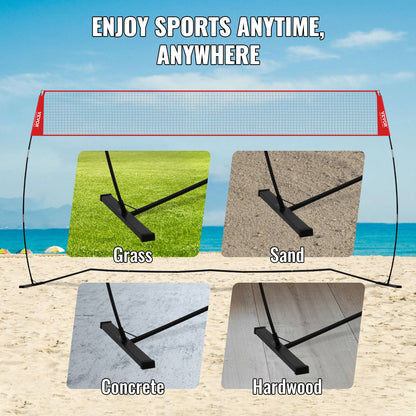Fristående volleybollträningsnät för inomhus- eller utomhusbruk, justerbart bärbart nätsystem med bärväska, professionell volleybolltränare för slag- eller serveövningar