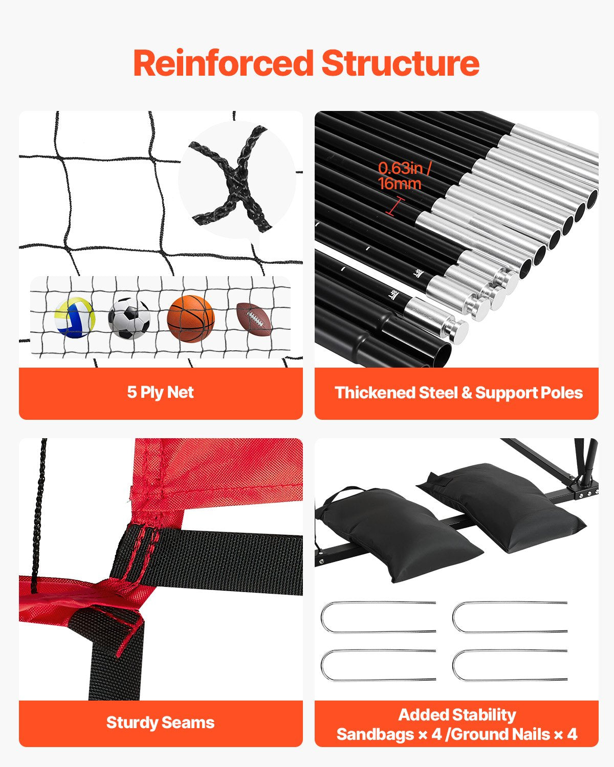 2-in-1 Volleyball Training Net System, Freely Height-Adjustable Practice Equipment with Ball Return, Portable Net Station, Easy Setup for Backyard Indoor Outdoor Serving Spiking Improve Accuracy