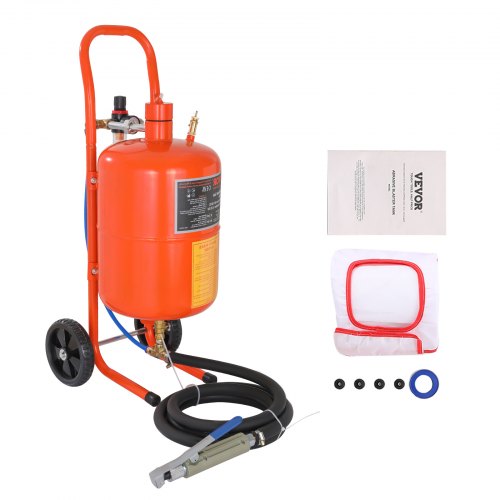 18.9 L Sand Blaster 60-110 PSI High Pressure Sandblaster with 4 Nozzles