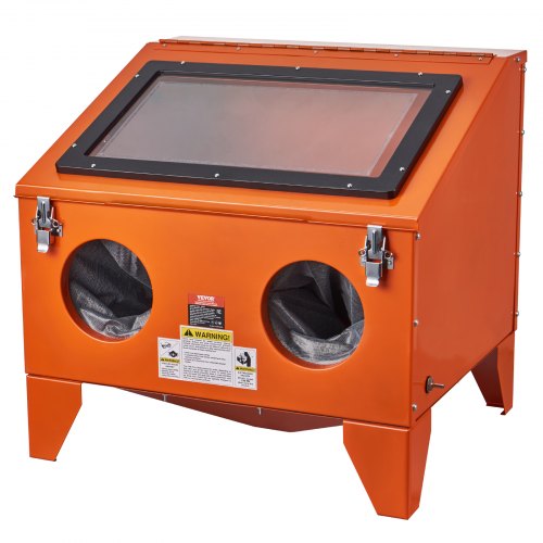 151.4 L Sandblasting Cabinet Benchtop Cabinet with Blasting Gun 4 Nozzle