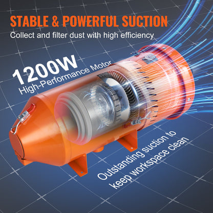 90 Gallon/340.7 L Sandblasting Cabinet with 1.8 Gallon/6.8 L Dust Collection System