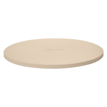 Pizza Stone, 406 mm Round Cordierite Pizza Stone, Extra Large Baking-Stone with a Durable Stand, 17 mm Thickness Heat-Resistant Cooking Cordierite, for Kitchen Oven, Baking Pizzas, BBQ Grilling
