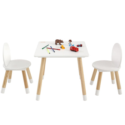 Kids Table and 2 Chairs Set, Toddler Table and Chair Set, Children Multi-Activity Table for Art, Craft, Reading, Learning