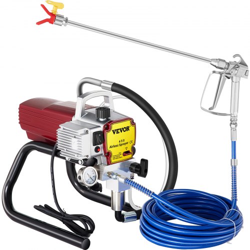 Pro Airless Wall Paint Sprayer 1500W Electric Sprayer Gun Kit, 22Mpa Adjustable Spray Pressure with 15M Pipe for Wall & Ceiling/Wood & Metal Paint
