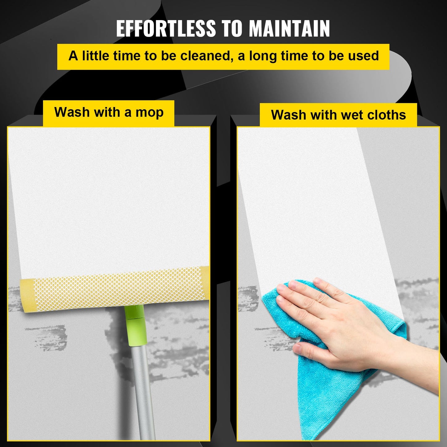 Dance Floor, 6.6x23ft Dance Floor Roll, 0.06in Thick PVC Vinyl Dance Floor, Black/White Reversible Portable Dance Floor, Non-Slip Dance Flooring, Ballet Dance Floor for Jazz, Pop, Lyrical Style