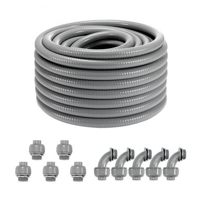 19,1mm(3/4 inch) Flexible Liquid-Tight Electrical PVC Conduit 30.5m Non-Metallic