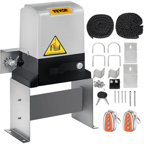 Garageportsöppnare 1400LBS Automatisk skjutgrindsöppnare 600KG Elektrisk fjärrkontroll 40FT Skjutgrindsmotor Skjutdörr Automatisk öppnare