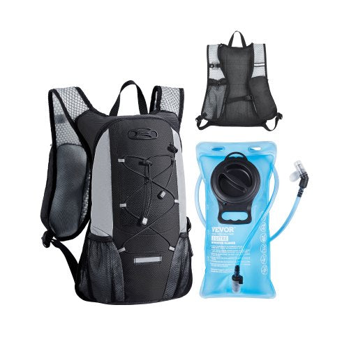 Hydration Backpack with 2L TPU Water Bladder, Hydration Pack Backpack, Lightweight Hiking Water Backpack for Men Women, Hydro Water Daypack for Hiking, Running, Cycling, Camping & Rave