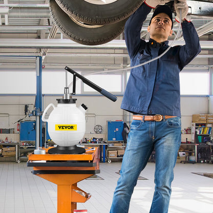 Manuell ATF-påfyllningssystem för transmissionsoljepump, olje- och vätskepåfyllningsluftare 7,5 liter stor kapacitet, verktygssats för automatväxellådspump med 15 delar ATF-påfyllningsadaptrar