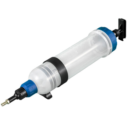 Manuell ATF-påfyllningssystem för transmissionsoljepump, olje- och vätskeutsugare 1,5 liter stor kapacitet, verktygssats för automatväxellådspump med ATF-påfyllningsadaptrar