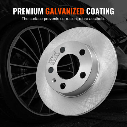 Rear Brake Kit Compatible with AUDI A3(8L), SEAT IBIZA, SKODA OCTAVIA, ROOMSTER, VW GOLF Ⅳ, Brake Rotors Ceramic Brake Pads Replacement Kit, 232mm Rear Rotors