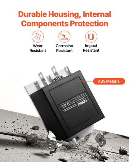 Golf Cart Speed Controller, 36V and 350A, DC Motor Controller Replacement for 1994-2019 EZGO Golf Carts, IP65 Rated Protection, Aluminum Alloy & ABS Housing, Compatible with 1206-4301 Models