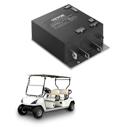 Golf Cart Speed Controller, 36V 350A, DC Motor Controller Replacement for 2000-2009 EZGO TXT Golf Carts, IP65 Rated Protection, Aluminum Alloy & ABS Housing, Compatible with 1206MX-4301 Models