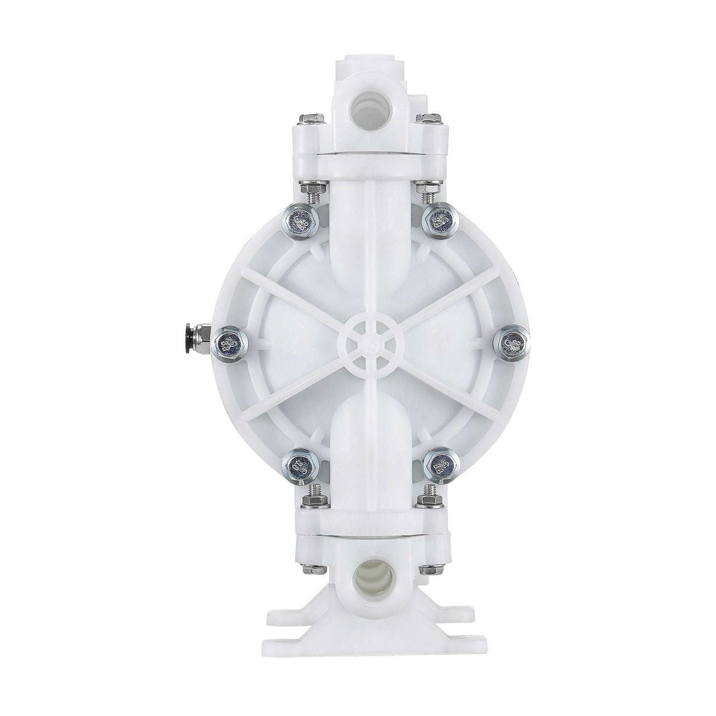 Luftdriven dubbelmembranpump, max 16,66 l/min, standard inlopps- och utloppsluft, pneumatisk spilloljeöverföringspump, polypropylenhus, dubbla membran, för diesel, fett, fotogen, bensin