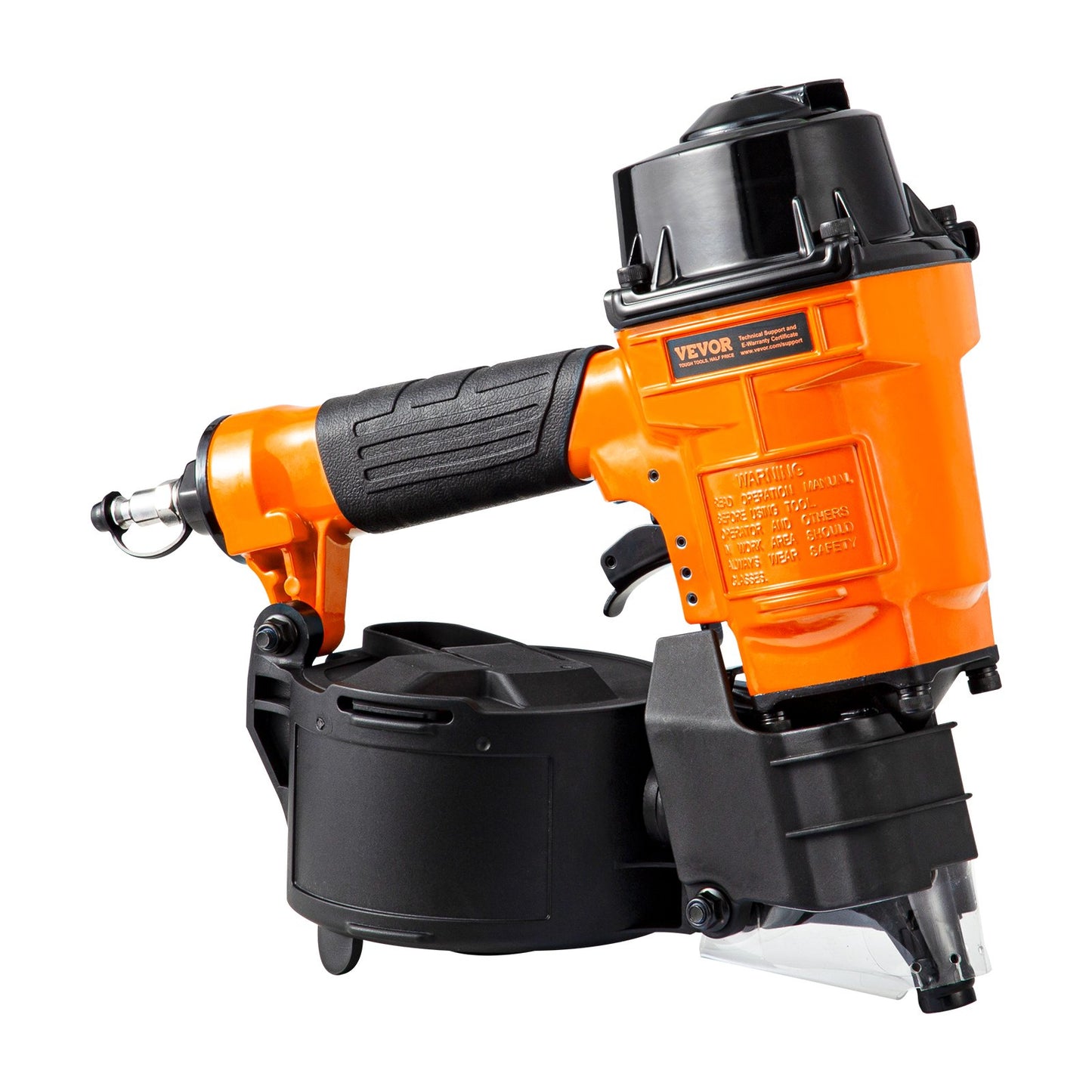 Spikpistol för sidospik MCN55, 1 tum till 2-1/4 tum 15 graders pneumatisk spikpistol för sidospik, 70-120PSI luftdriven spikpistol för sidospik, pallbeklädnad, staket, altan