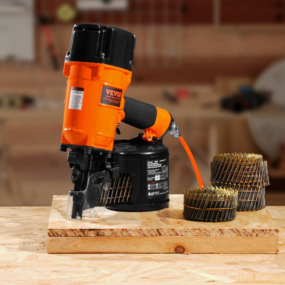 Spikpistol för sidospik/ramverk CN83N, 2" till 3-1/4" 15 graders pneumatisk spikpistol för sidospik med verktygslös djupjustering, 70-120PSI luftdriven spikpistol för sidospik, beklädnad, trä, staket och altaner