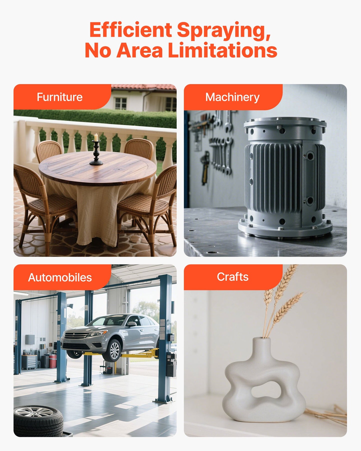 HVLP-luftsprutpistol, självtrycksmatad färgspruta med 3 munstycken (1,3/1,4/1,7 mm), 600 ml kapacitet för bilfärgspruta med luftregulator för bilprimers, klarlacker och täcklacker