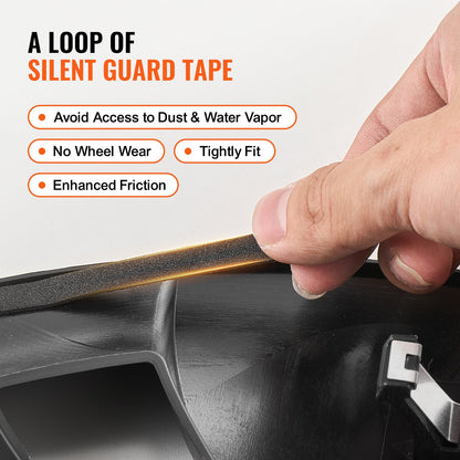 Wheel Rim Cover Hubcaps, 19 in, 2021-2023 Model Y Fully Fit Hubcap with Snap, Guard Tape & Valve Nozzle Hole, ABS & PC Hubcap with High Rigidity & Less Wind Drag, Fits for All Weather Use