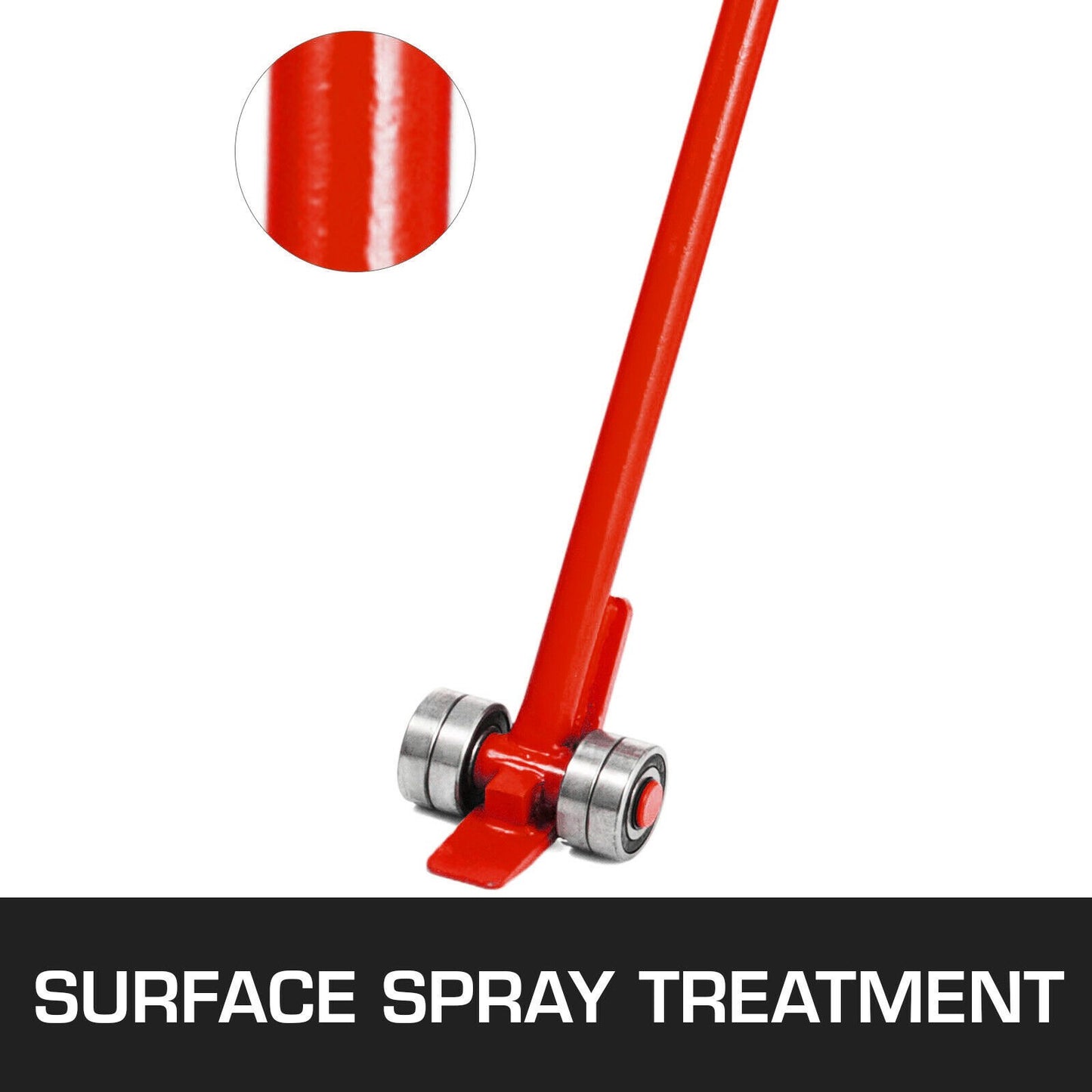 3T Prylever-stång, 6600 lbs kapacitet, stålbrytstång, kraftig med hjul, Prylever med 6FT längd, handtag