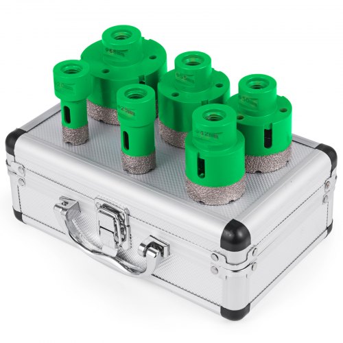6PCS Diamond Holesaw Set, Diamond Hole Saw Set 20/25/42/50/55/68MM M14 Thread Hole Saw Cutter for Granite carborundum Ceramics