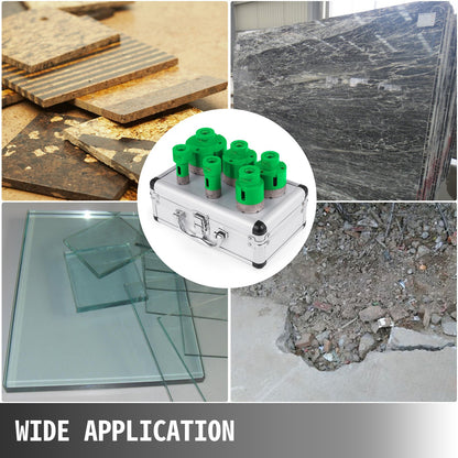 6PCS Diamond Holesaw Set, Diamond Hole Saw Set 20/25/42/50/55/68MM M14 Thread Hole Saw Cutter for Granite carborundum Ceramics