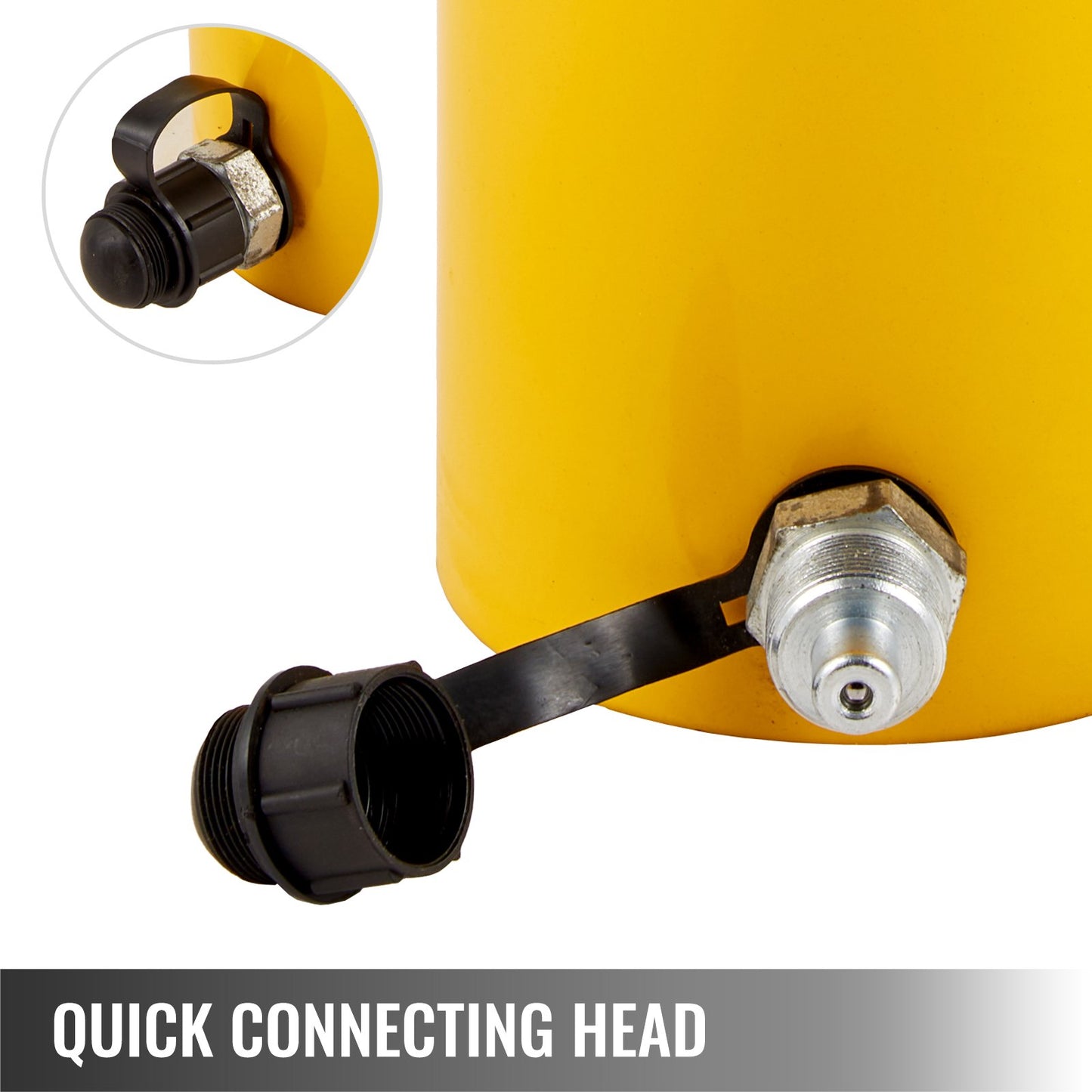 30Ton 10.2 cm Stroke Hollow Hydraulic Cylinder Jack 29937.1 kg Lift Cylinder Industrial Durable Automotive Body Bending