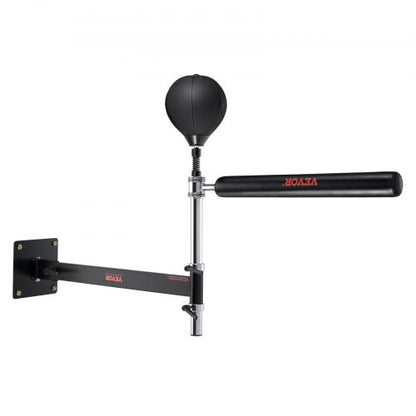 Wall Mount Boxing Spinning Bar, Spinning Bar with Punching Ball, Adjustable Boxing Speed Trainer, Reflex Boxing Bar with Gloves, Boxing Training Equipment for Kickboxing, MMA, Fitness