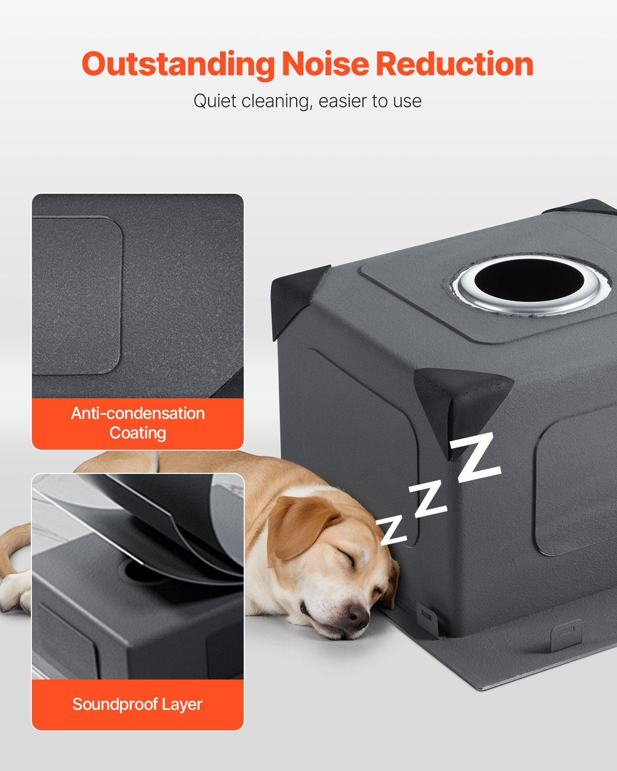 50 cm arbetsstation för köksbänk, undermonterade diskhoar i 304 rostfritt stål, nedfällbar enkel ho med tillbehör, diskmaskin för husbil, förberedelsekök, tvättstuga, bar