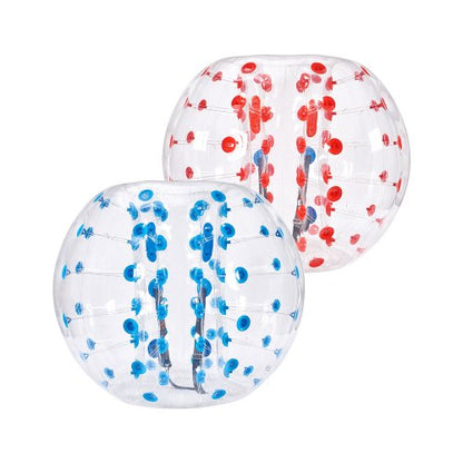 Uppblåsbara Bumper Balls 2-pack, 4FT/1.2M Body Sumo Zorb-bollar för tonåringar och vuxna, 0.8mm tjocka PVC-mänskliga hamsterbubbelbollar för utomhuslek, Bumper Bopper-leksaker för trädgård, gård, park