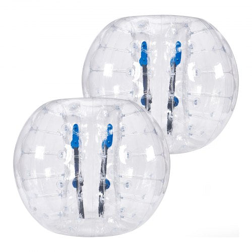 Uppblåsbara Bumper Balls 2-pack, 4FT/1.2M Body Sumo Zorb-bollar för tonåringar och vuxna, 0.8mm tjocka PVC-mänskliga hamsterbubbelbollar för utomhuslek, Bumper Bopper-leksaker för trädgård, gård, park