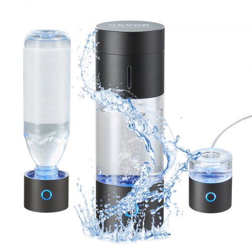 Hydrogen Water Bottle Generator, 230 ml/ 229.6 g Capacity Portable Hydrogen Water Maker, SPE Technology Hydrogen Rich Water Ionizer Machine with Nasal Inhalation Tube and Self-Cleaning
