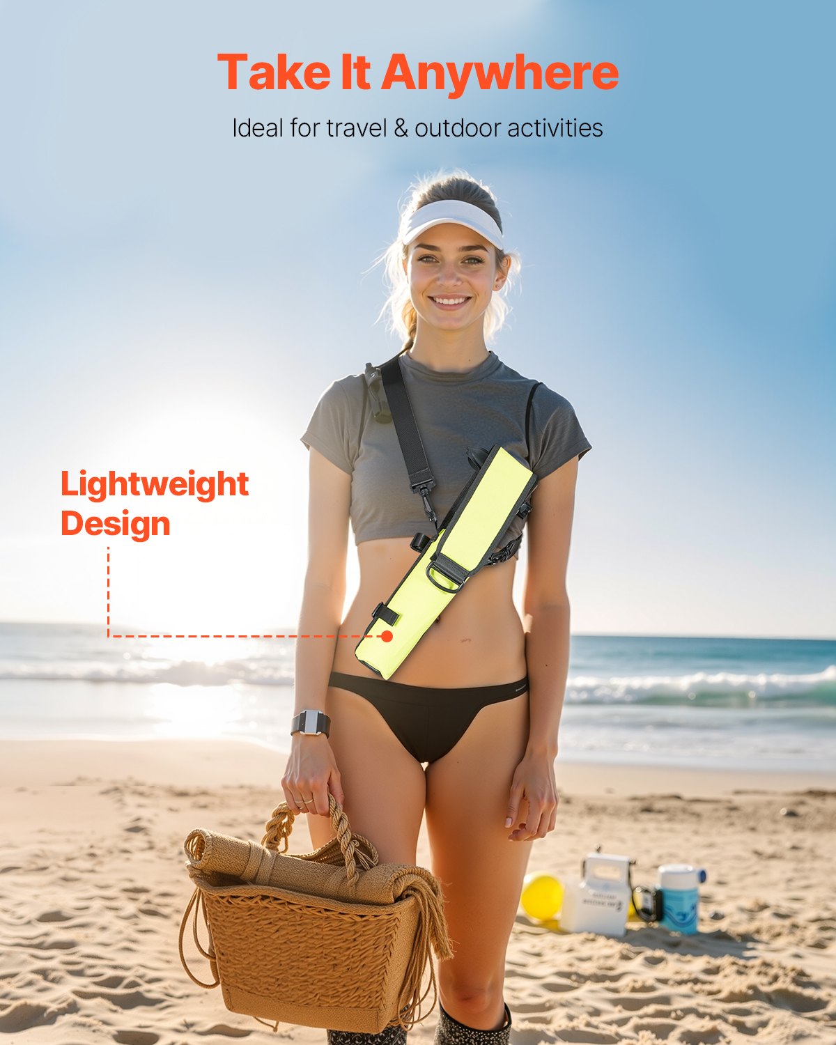 Scuba Tank, 0.5L Portable Scuba Diving Tank, Diving Oxygen Cylinder Supports 5-10 Minutes Underwater Breathing, 98.43 feet Diving Depth, Lung Tank Kit for Underwater Exploration / Rescue