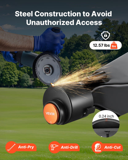 Släpvagnslås, passar 50,6 och 58,6 mm raka kulkopplingar, kraftigt dragkrokslås med 3 nycklar som säkrar säkerhetskedjor, stöldskyddande tunglås för husbil, släpvagn, båt