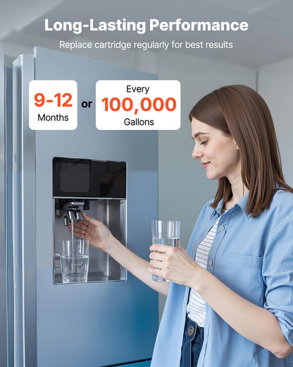 Ersättningspatron för vattenfilter för hela huset, 4,5"x20" (11x51 cm) polyfosfatfilter med kalkavlagringar för hela hemmets filtreringssystem, minskar klor, smak, lukt, förhindrar korrosion