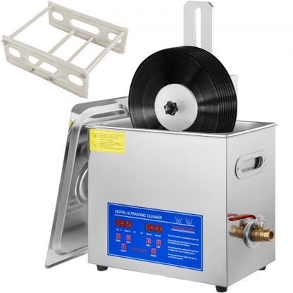 6L Ultrasonic Record Cleaning Machine Complete Set Drying Rack